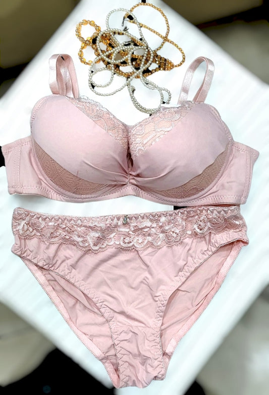 Bridal wear Light padded full cup wired bra set Available size 36 to 40  [0003757]