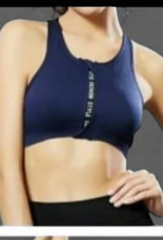 Sports bra Available in small medium and large size Front open sports bra Article [000255]